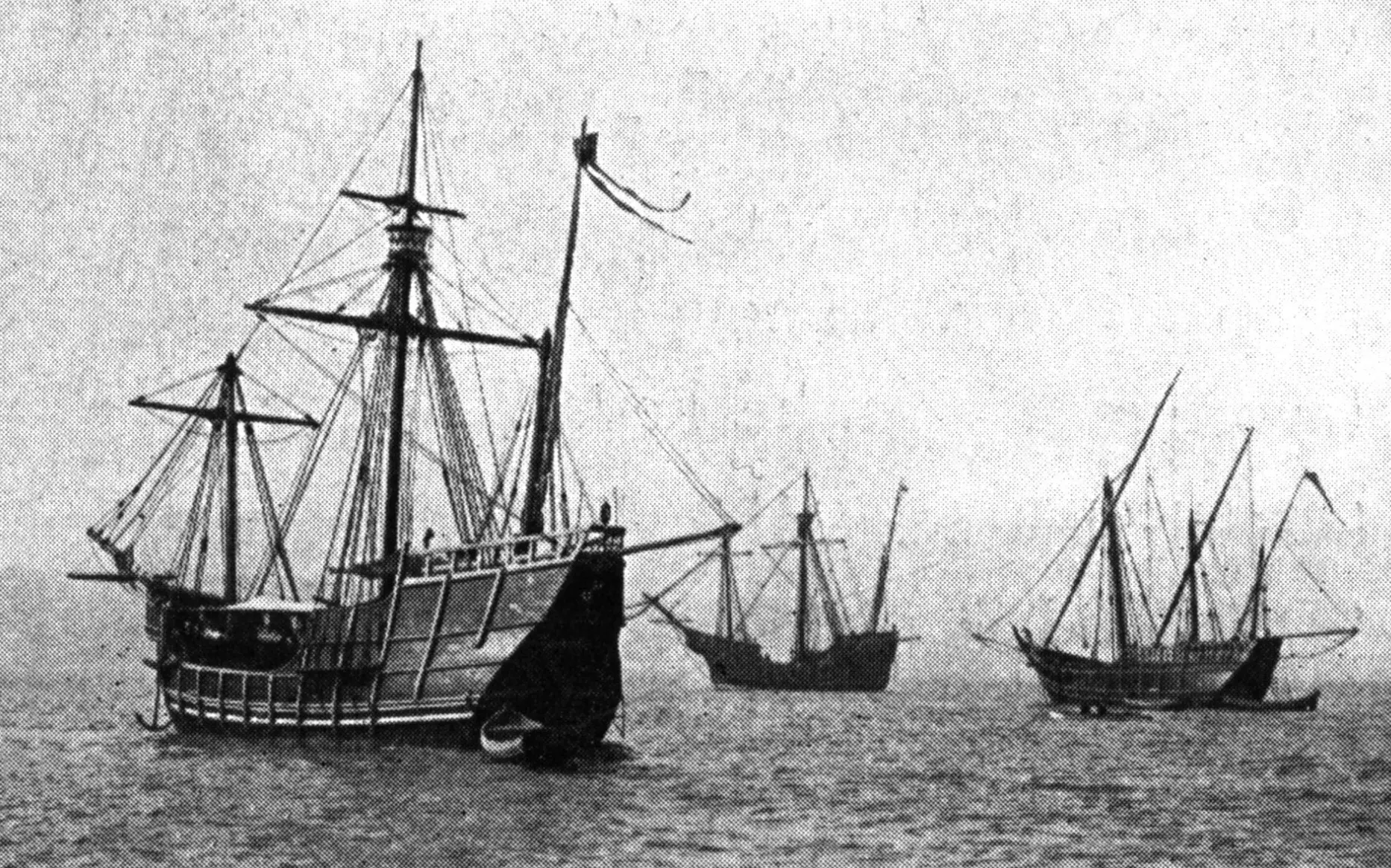 Replicas of Niña, Pinta and Santa María sailed from Spain to the Chicago