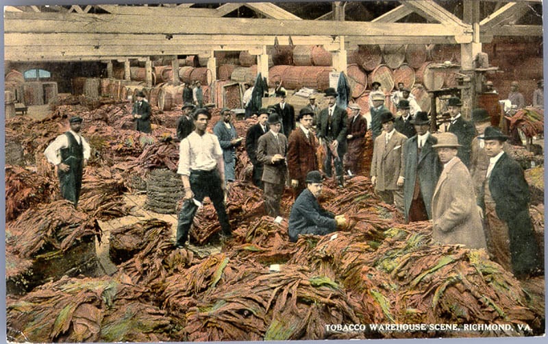 tobacco warehouse scene