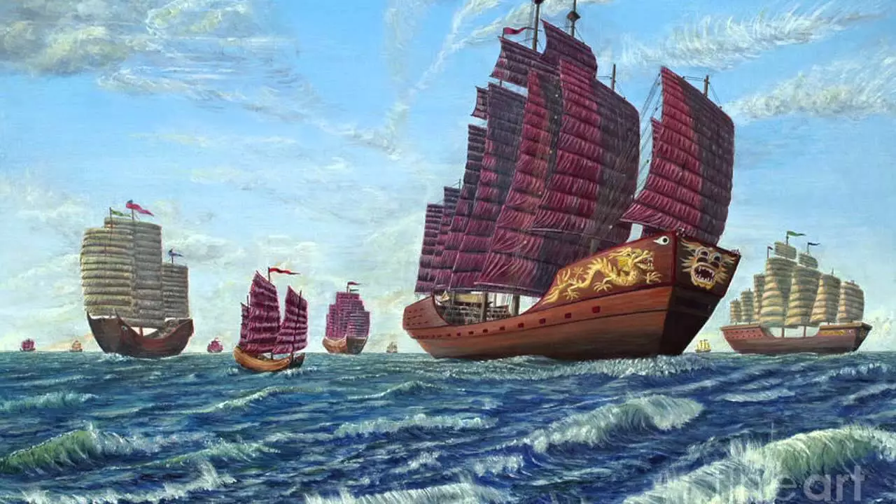 In Ming dynasty, China was once a big power on the sea