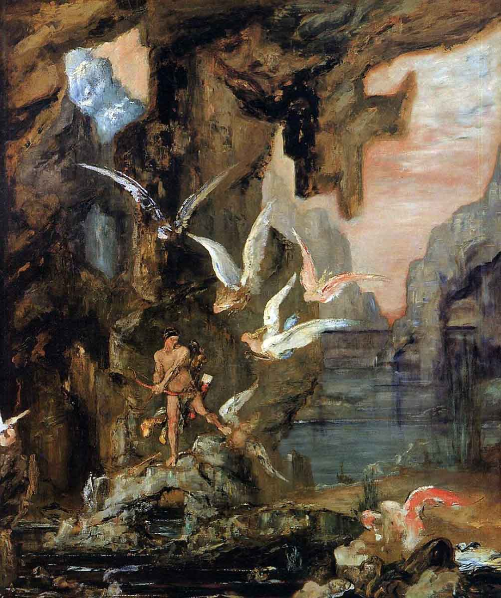 Hercules at Lake Stymphalos, Gustave Moreau, 1875-1880