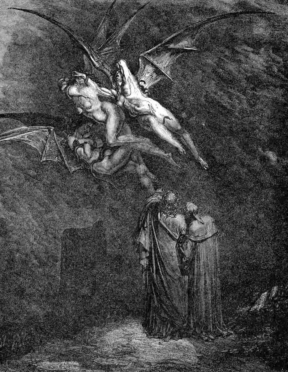 Megaera, Tisipone, and Alecto, by Gustave Doré, 1948