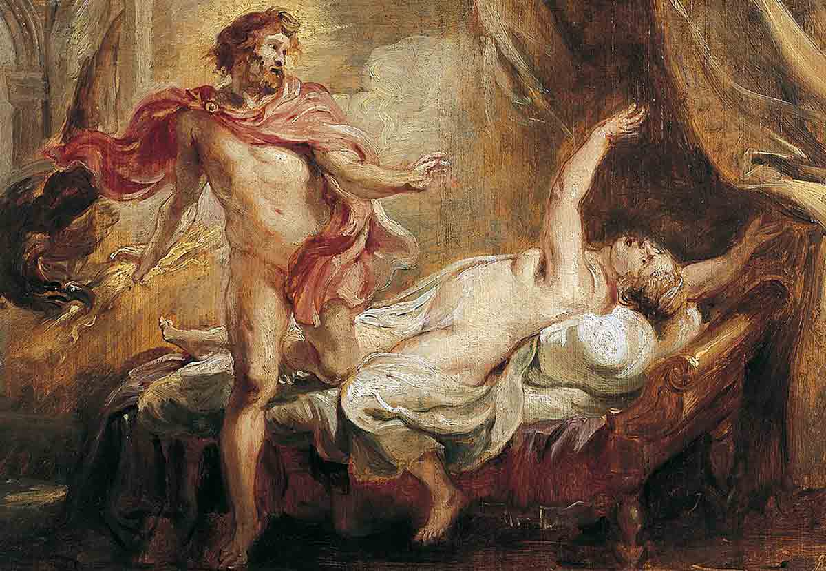 Jupiter and Semele, by Peter Paul Rubens, 1636-1637