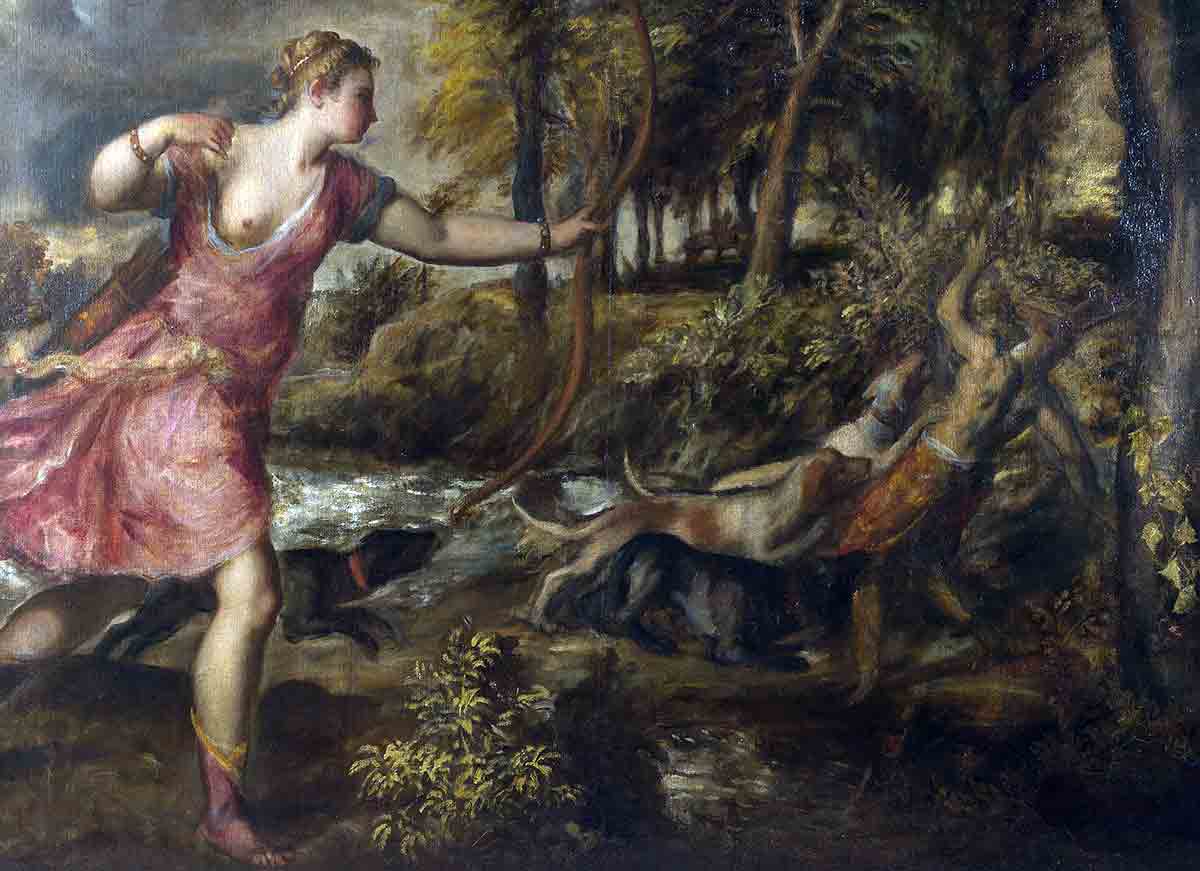 The Death of Actaeon, by Titian, 1559-1575