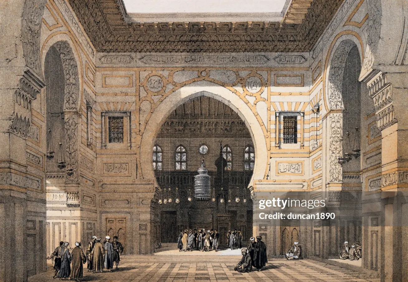 Interior of the Mosque of the Sultan El-Ghoree