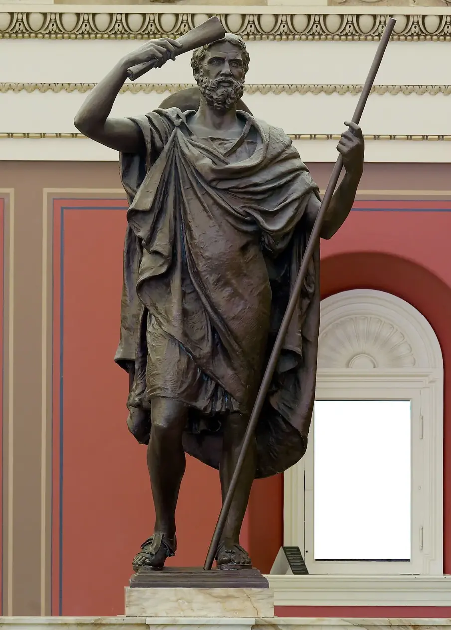 Herodotus, sculpture.